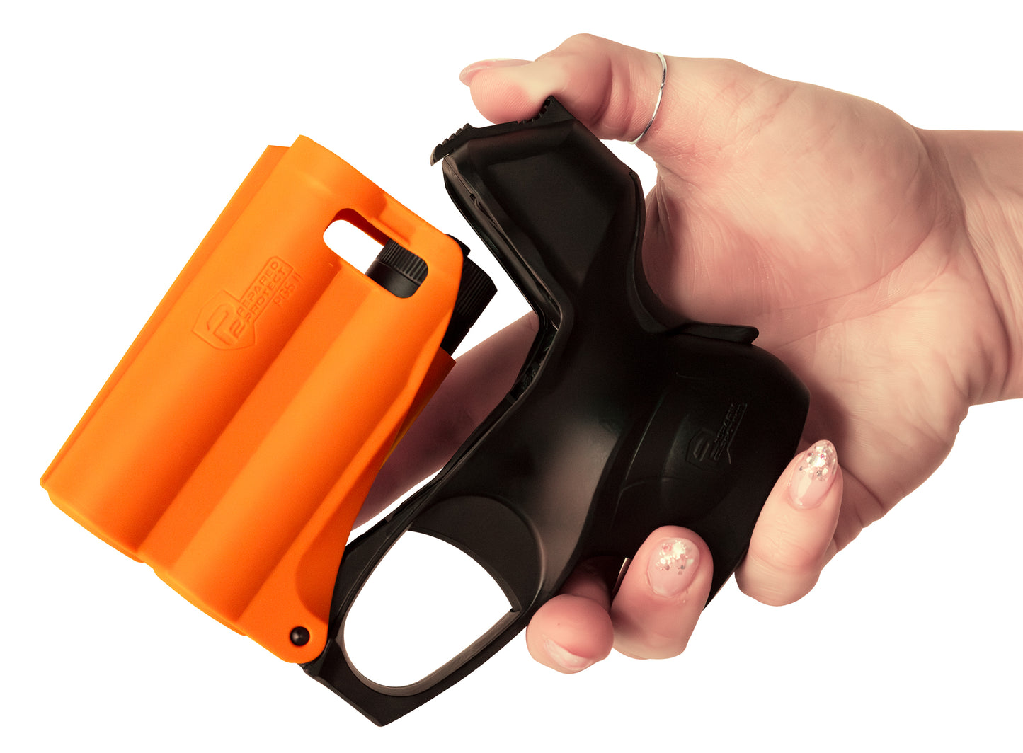 Umarex P2P PGS II Pepper Gel & Flashlight Compact Self Defense Pistol - Orange/Black