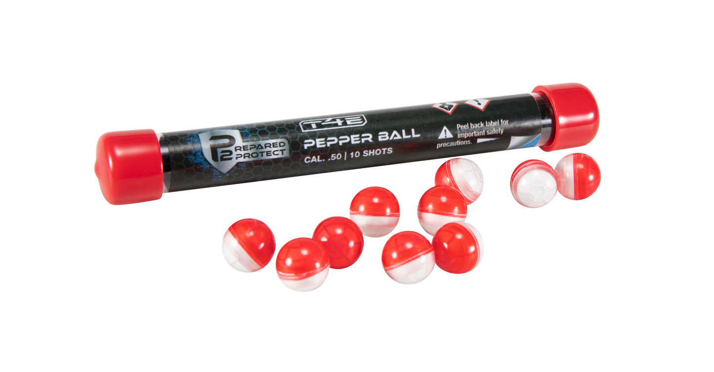 Umarex P2P Pepper Rounds .50 Cal Red/White - 10 Count Tube