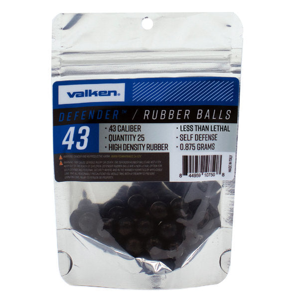 Valken Defender Hard Rubber Balls - 25ct